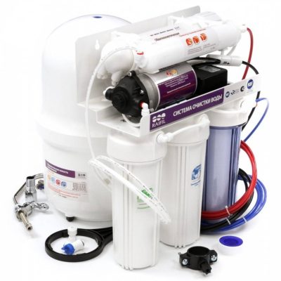 Фильтр для воды Raifil GRANDO 5+ RO905-550BP-EZ с насосом / мембрана Filmtec (50 GPD)