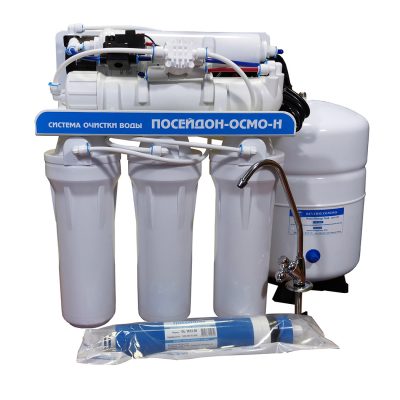 Водоочиститель «ПОСЕЙДОН-ОСМО-Н-50» с насосом, мет.бак