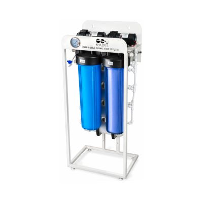 Фильтр обратного осмоса воды RO-300 с промывкой (300 л/ч 4 мембраны) с контроллером