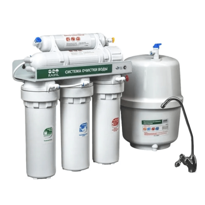 Фильтр обратного осмоса Raifil RO 808-550-EZ — 5 ступеней очистки воды под мойку, 189 л/сутки