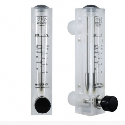 Ротаметр панельный с регулятором потока 15-45 гал/мин, резьба наружная 1″